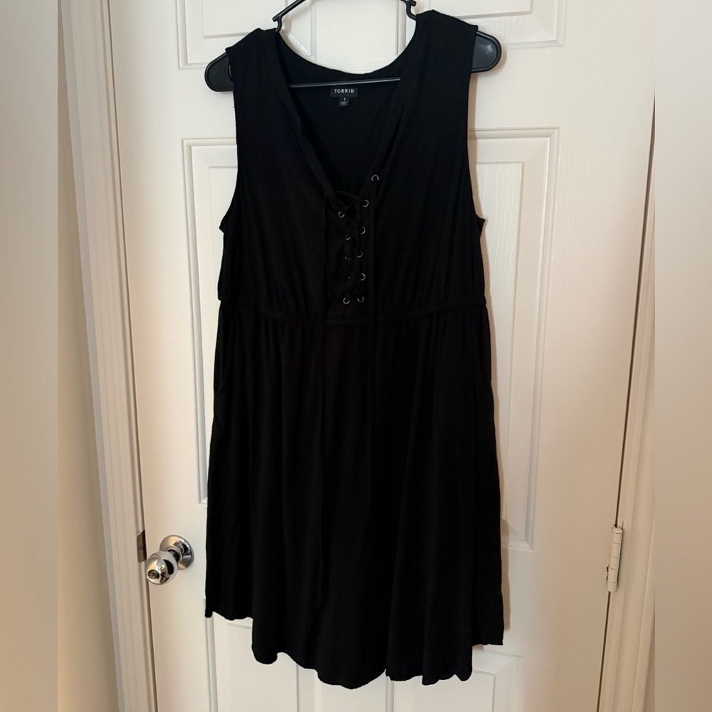 Torrid sleeveless black dress women’s plus size 1